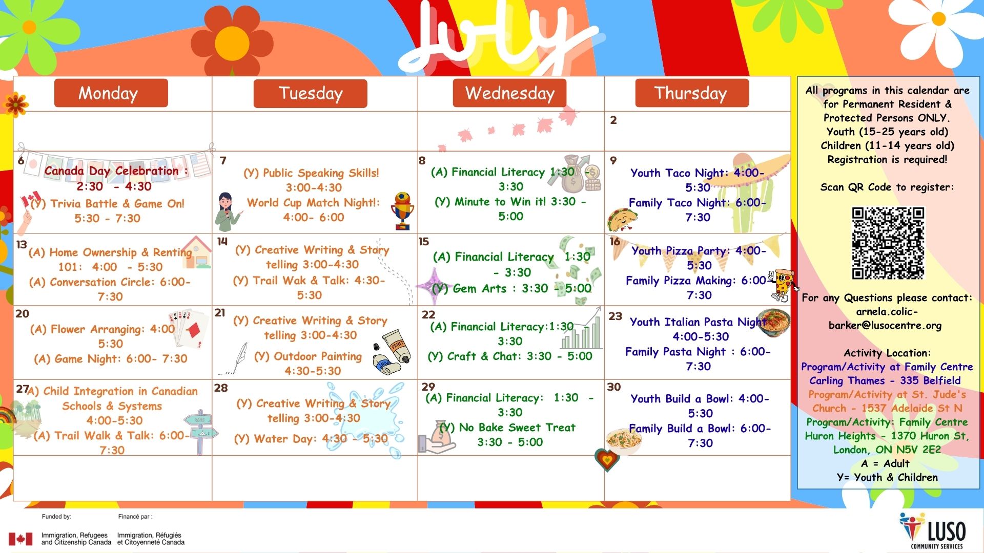 activity calendar