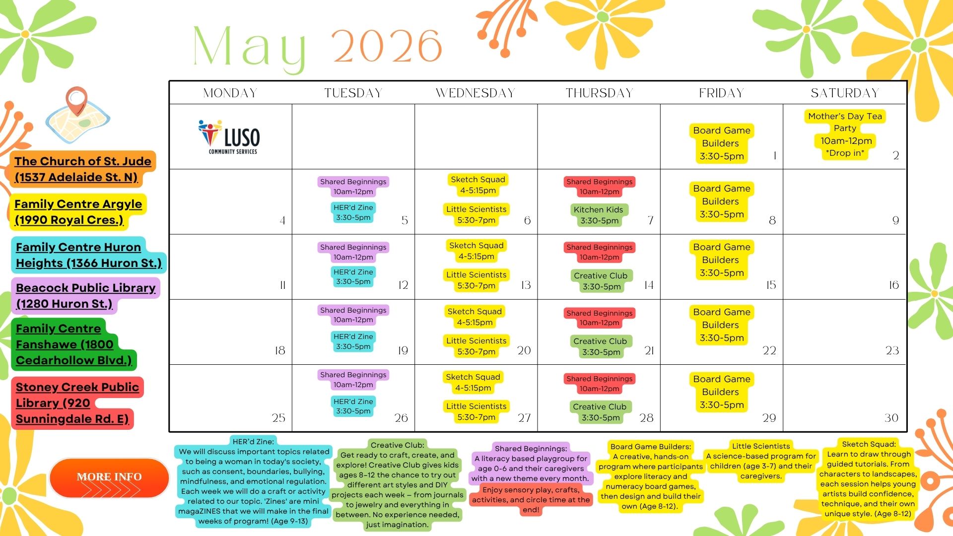program calendar