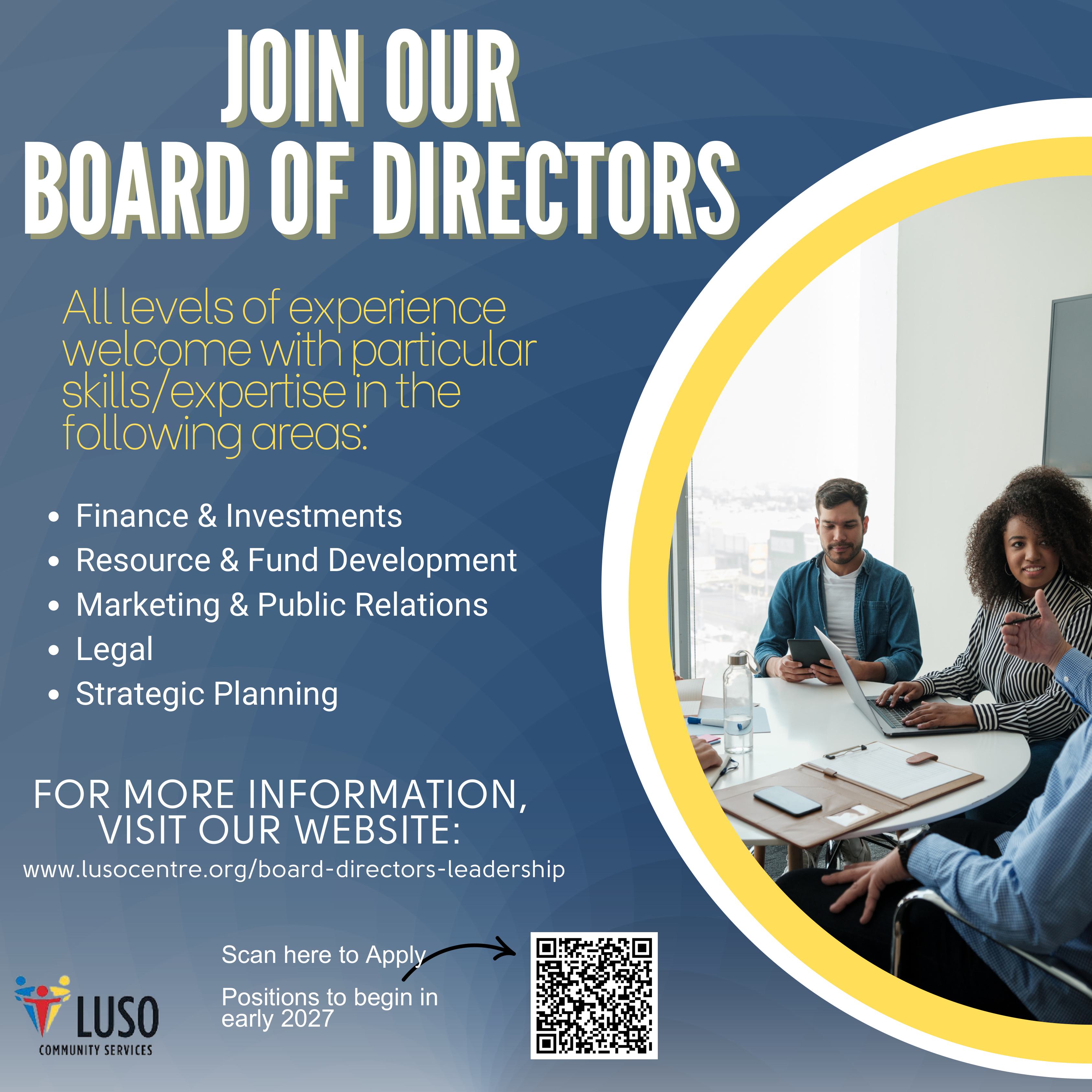 Board recruitment flyer 
